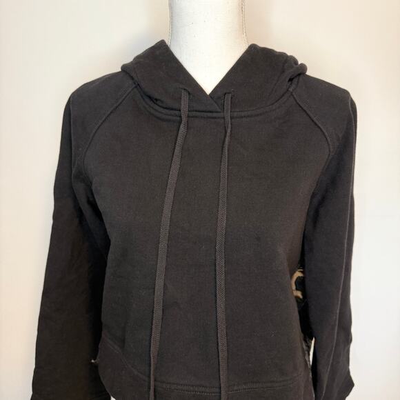 Sea New York Lace Bell Sleeve Combo Cropped Hoodie In Black Size Small - Picture 4 of 15